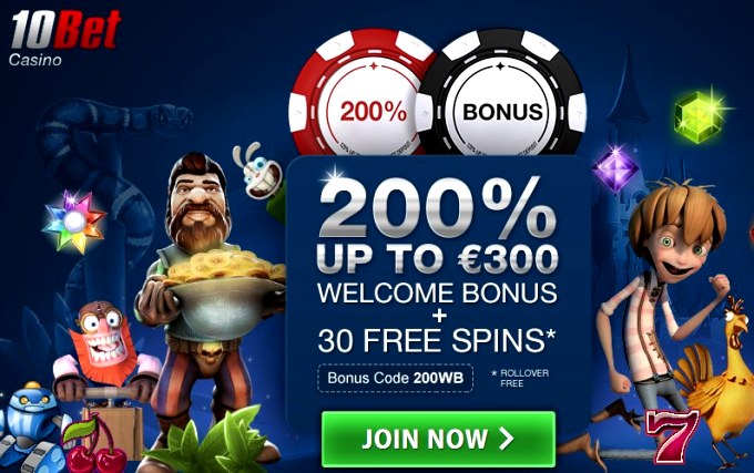 10bet Casino Exclusive Bonuses