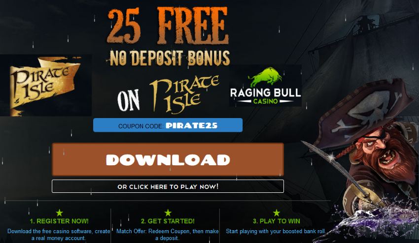 No deposit bonus codes for raging bull